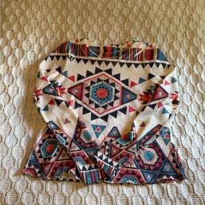 Gaze Geometric Patterned Sweater size S